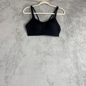 Lululemon Like a Cloud Bra Black Light Support Strappy Sports Bra Size 10